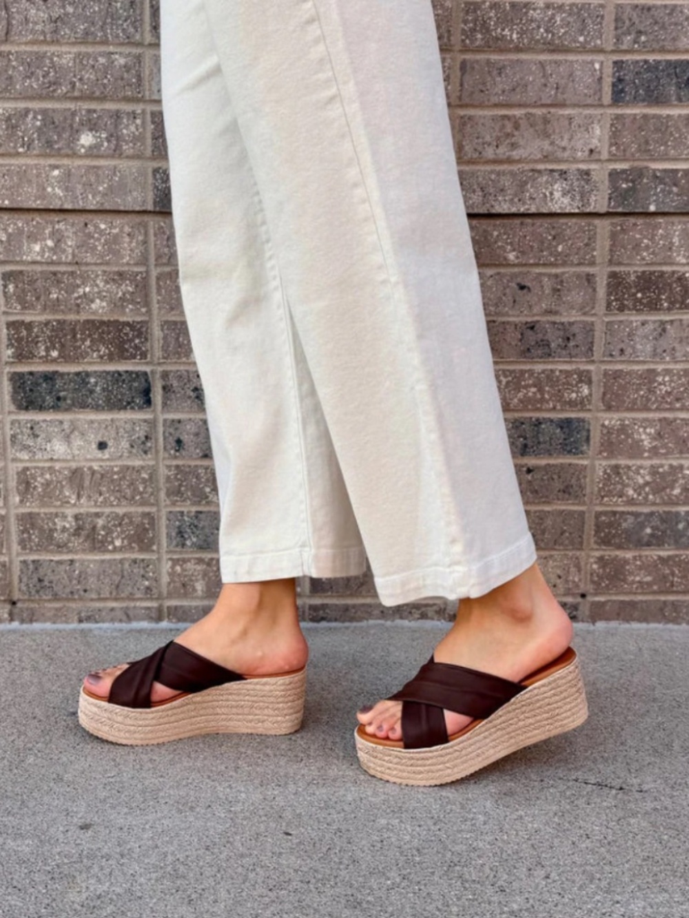 Cordani Bella Wedge Sandal in Brown